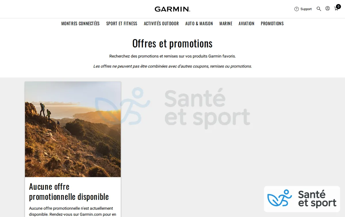 Capture : Offres Garmin | Promotions et remises